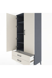 Hyperion Dolap 4 Raflı 2 Çekmeceli 2 Kapaklı 88x44x182 - S57M007V4B