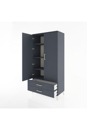 Hyperion Dolap 4 Raflı 2 Çekmeceli 2 Kapaklı 88x44x182 - S57M007V5B