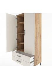 Hyperion Dolap 4 Raflı 2 Çekmeceli 2 Kapaklı 88x44x182 - S57M007V7B