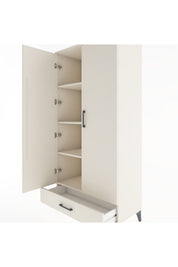 Hyperion Dolap 4 Raflı Tek Çekmeceli 2 Kapaklı 88x44x182 - S57M008V1B