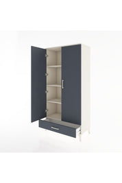 Hyperion Dolap 4 Raflı Tek Çekmeceli 2 Kapaklı 88x44x182 - S57M008V2B