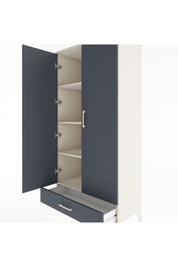 Hyperion Dolap 4 Raflı Tek Çekmeceli 2 Kapaklı 88x44x182 - S57M008V2B