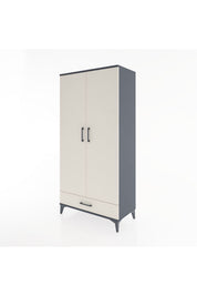 Hyperion Dolap 4 Raflı Tek Çekmeceli 2 Kapaklı 88x44x182 - S57M008V4B