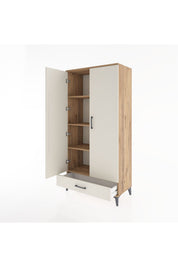 Hyperion Dolap 4 Raflı Tek Çekmeceli 2 Kapaklı 88x44x182 - S57M008V7B