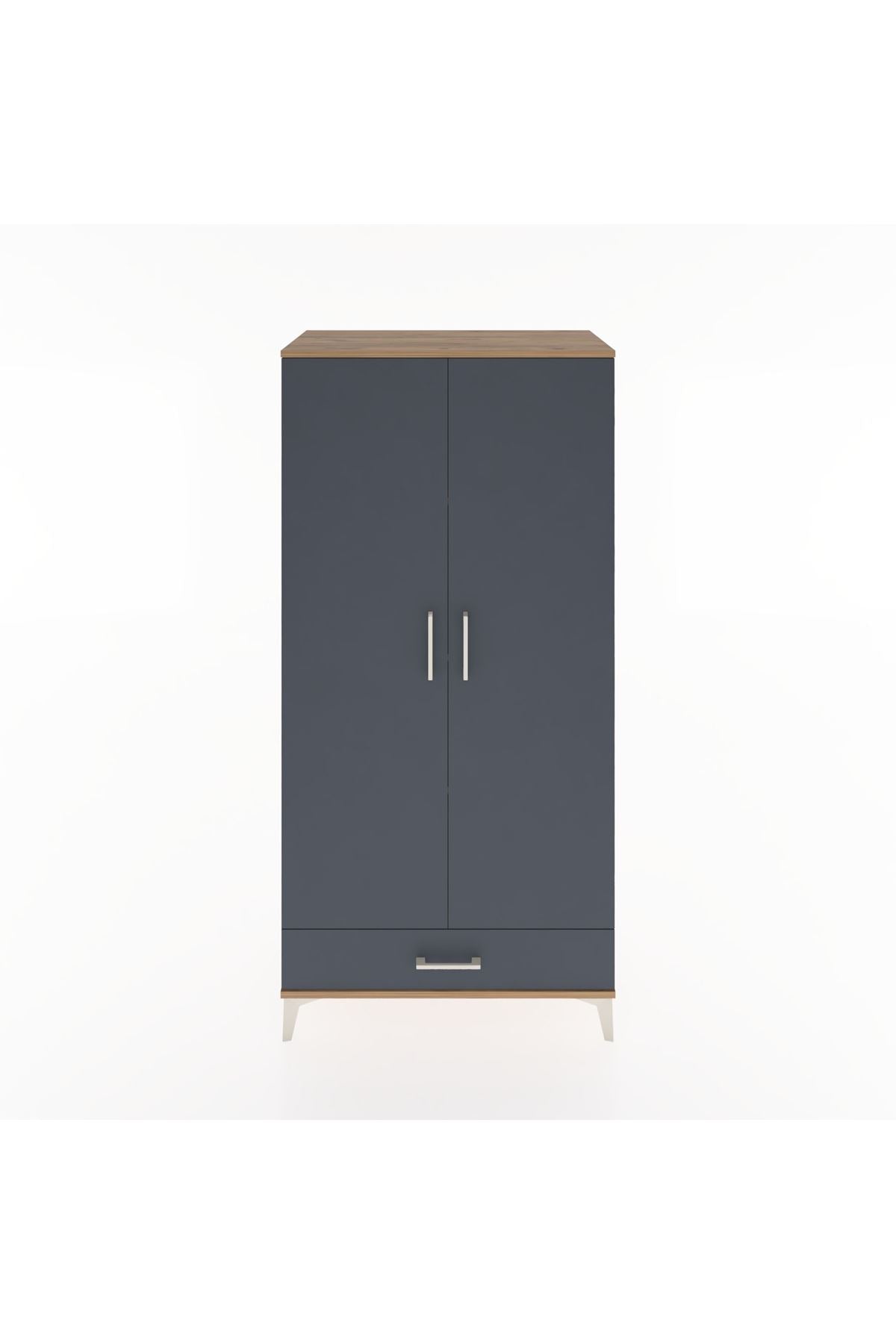 Hyperion Dolap 4 Raflı Tek Çekmeceli 2 Kapaklı 88x44x182 - S57M008V8B