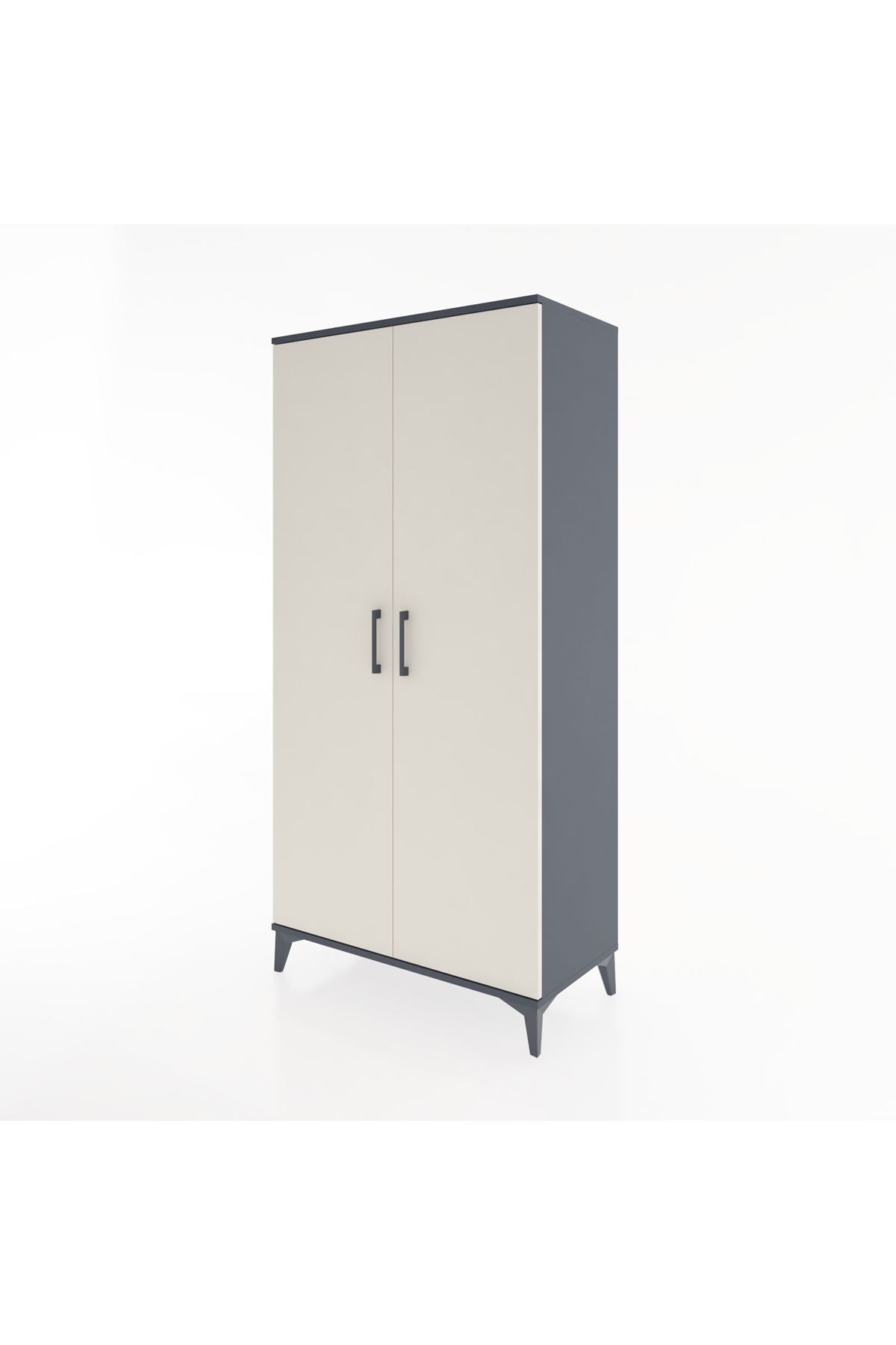 Hyperion Dolap 4 Raflı 2 Kapaklı 88x44x182 - S57M009V4B