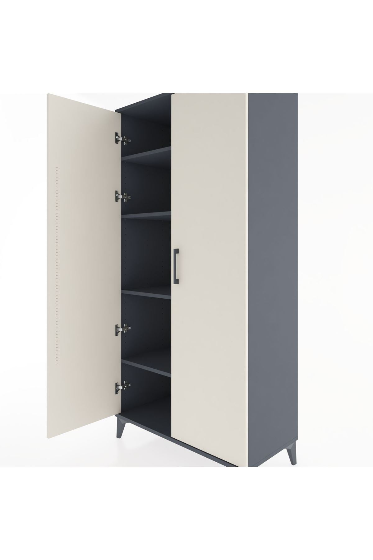 Hyperion Dolap 4 Raflı 2 Kapaklı 88x44x182 - S57M009V4B