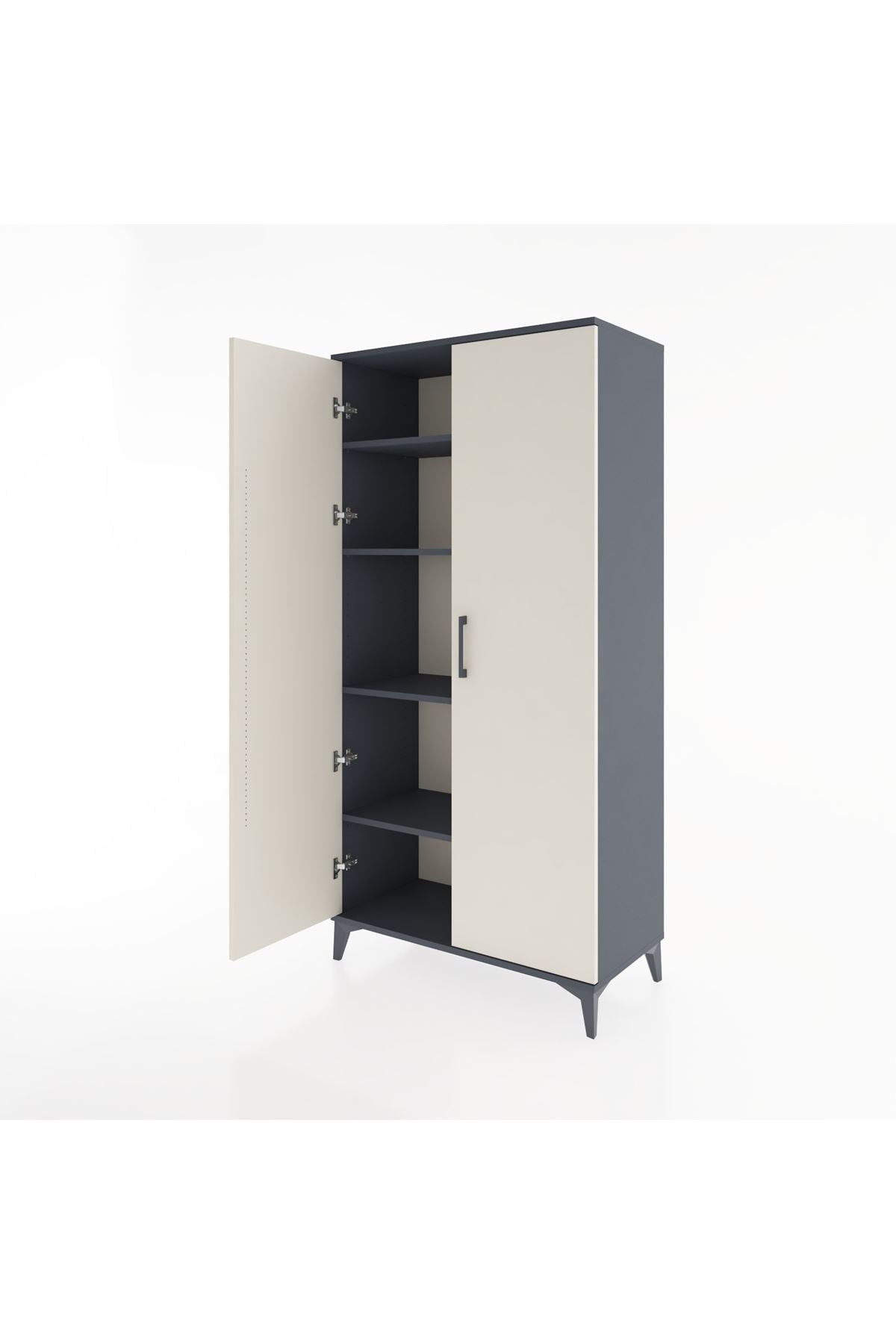 Hyperion Dolap 4 Raflı 2 Kapaklı 88x44x182 - S57M009V4B