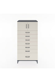 Hyperion Dolap Tek Raflı 7 Çekmeceli 2 Kapaklı 88x44x182 - S57M010V4B