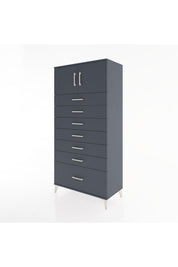 Hyperion Dolap Tek Raflı 7 Çekmeceli 2 Kapaklı 88x44x182 - S57M010V5B