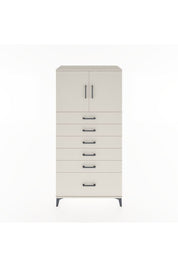 Hyperion Dolap Tek Raflı 6 Çekmeceli 2 Kapaklı 88x44x182 - S57M011V1B