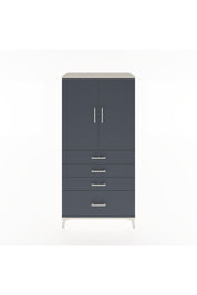 Hyperion Dolap 2 Raflı 4 Çekmeceli 2 Kapaklı 88x44x182 Aytaşı-Antrasit