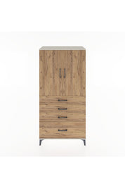 Hyperion Dolap 2 Raflı 4 Çekmeceli 2 Kapaklı 88x44x182 Aytaşı-Çam