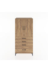 Hyperion Dolap 2 Raflı 4 Çekmeceli 2 Kapaklı 88x44x182