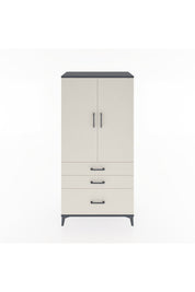 Hyperion Dolap 2 Raflı 3 Çekmeceli 2 Kapaklı 88x44x182 Antrasit-Aytaşı