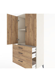 Hyperion Dolap 2 Raflı 3 Çekmeceli 2 Kapaklı 88x44x182 Aytaşı-Çam