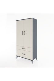 Hyperion Dolap 4 Raflı 2 Çekmeceli 2 Kapaklı 88x44x182 - S57M015V4B