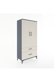 Hyperion Dolap 4 Raflı 2 Çekmeceli 2 Kapaklı 88x44x182 - S57M015V4B