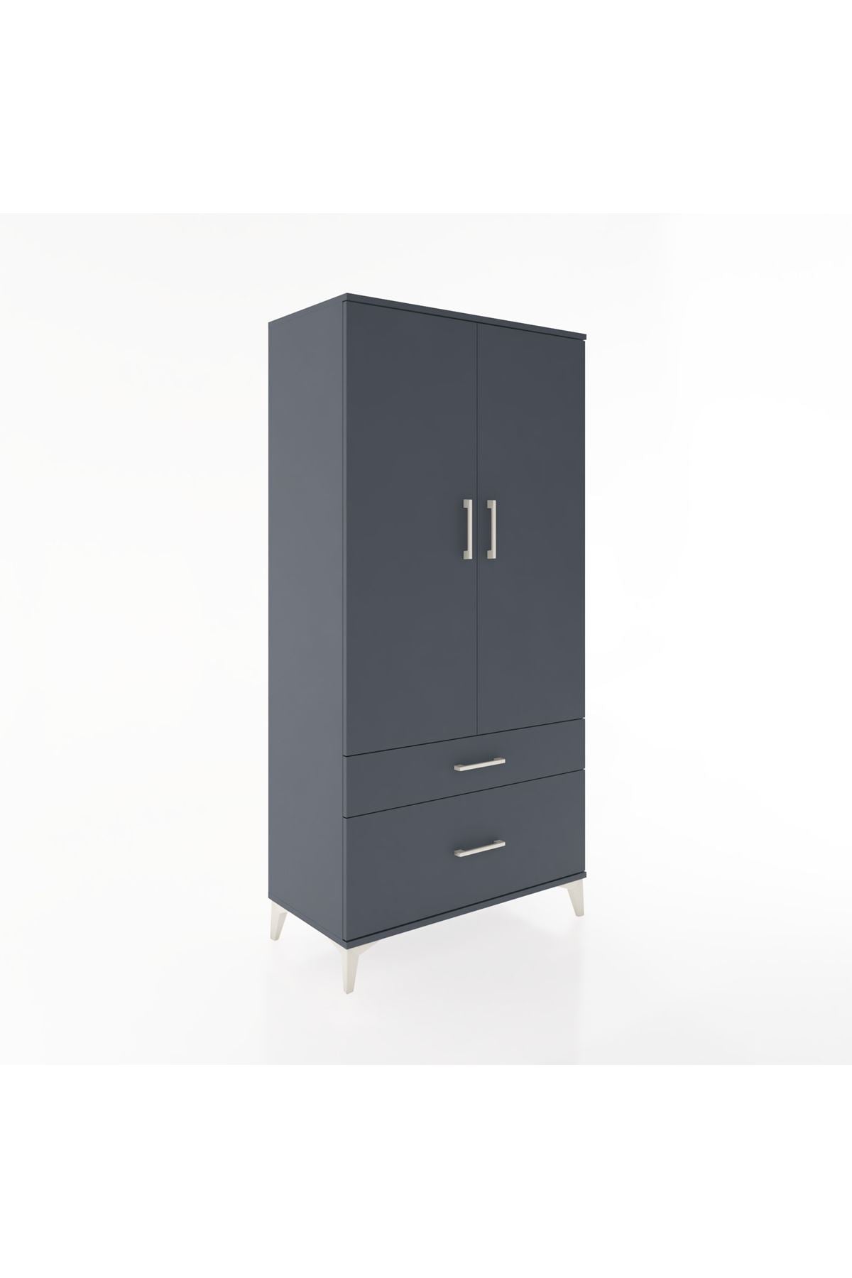 Hyperion Dolap 4 Raflı 2 Çekmeceli 2 Kapaklı 88x44x182 - S57M015V5B