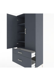 Hyperion Dolap 4 Raflı 2 Çekmeceli 2 Kapaklı 88x44x182 - S57M015V5B