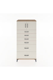 Hyperion Dolap Tek Raflı 6 Çekmeceli 2 Kapaklı 88x44x182 - S57M017V7B