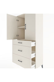 Hyperion Dolap 2 Raflı 3 Çekmeceli 2 Kapaklı 88x44x182 Aytaşı-Aytaşı