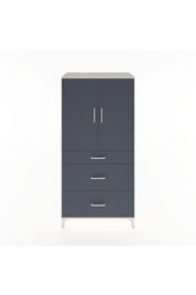 Hyperion Dolap 2 Raflı 3 Çekmeceli 2 Kapaklı 88x44x182 Aytaşı-Antrasit