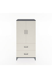 Hyperion Dolap 3 Raflı 2 Çekmeceli 2 Kapaklı 88x44x182 Antrasit-Aytaşı