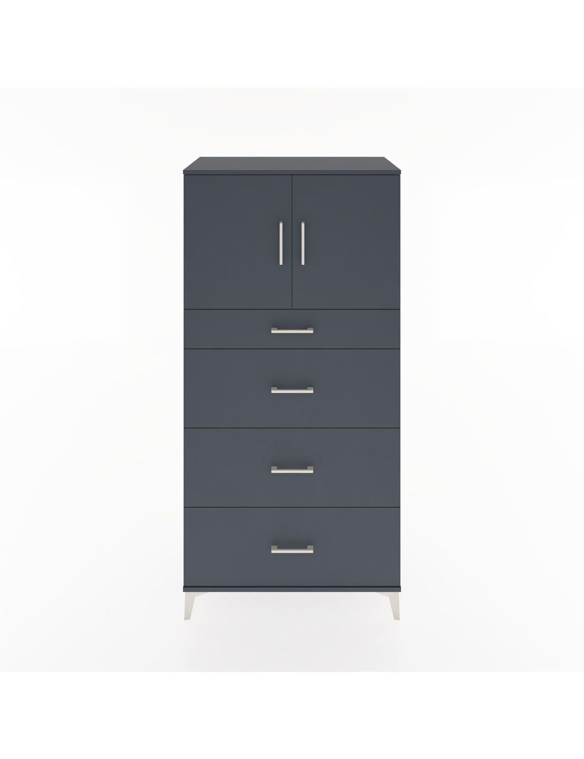 Hyperion Dolap Tek Raflı 4 Çekmeceli 2 Kapaklı 88x44x182 - S57M023V5B