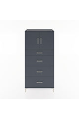 Hyperion Dolap Tek Raflı 4 Çekmeceli 2 Kapaklı 88x44x182