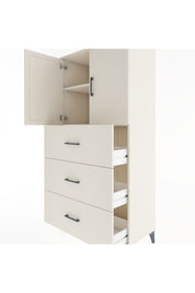 Hyperion Dolap 2 Raflı 3 Çekmeceli 2 Kapaklı 88x44x182 Aytaşı-Aytaşı