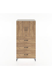 Hyperion Dolap 2 Raflı 3 Çekmeceli 2 Kapaklı 88x44x182 Aytaşı-Çam