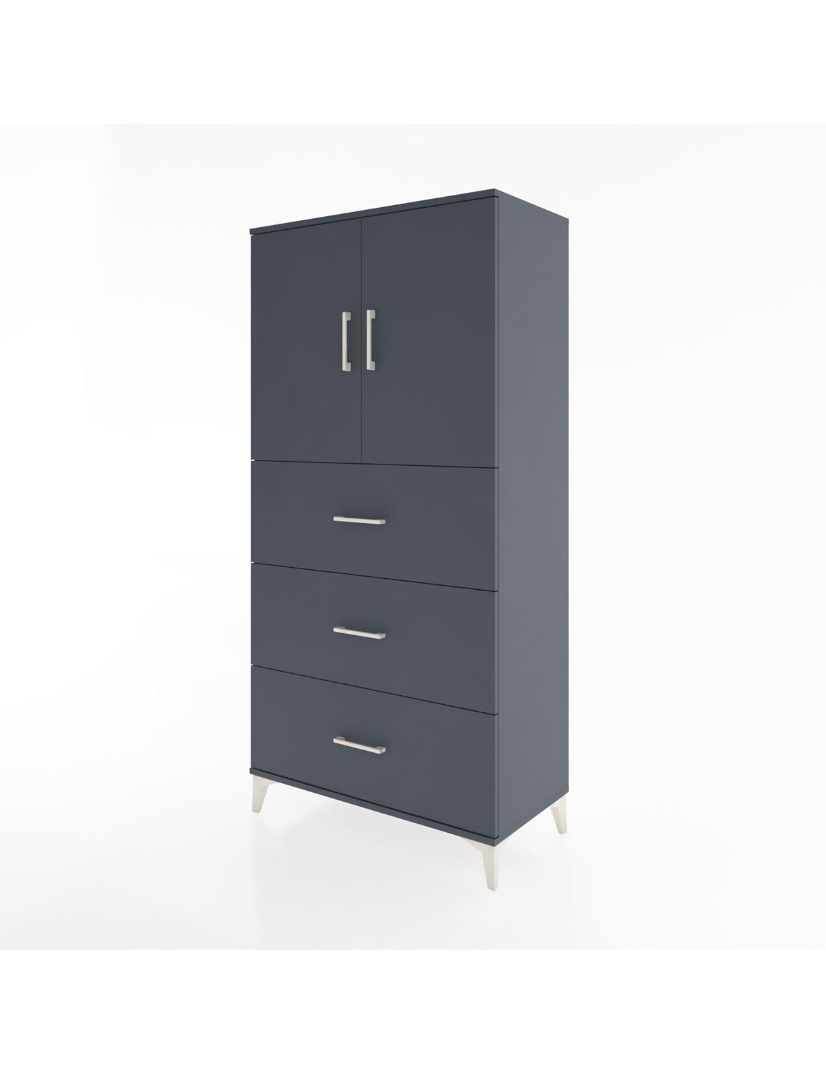 Hyperion Dolap 2 Raflı 3 Çekmeceli 2 Kapaklı 88x44x182 - S57M024V5B