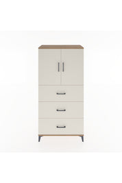 Hyperion Dolap 2 Raflı 3 Çekmeceli 2 Kapaklı 88x44x182 Çam-Aytaşı