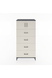 Hyperion Dolap Tek Raflı 4 Çekmeceli 2 Kapaklı 88x44x182 - S57M025V4B