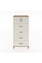 Hyperion Dolap Tek Raflı 4 Çekmeceli 2 Kapaklı 88x44x182 - S57M025V7B