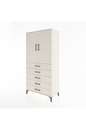 Hyperion Dolap Tek Raflı 5 Çekmeceli Tek Askılı 88x44x182 - S57M026V1B