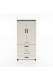 Hyperion Dolap Tek Raflı 5 Çekmeceli Tek Askılı 88x44x182 - S57M026V4B