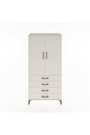 Hyperion Dolap Tek Raflı 4 Çekmeceli Tek Askılı 88x44x182 - S57M027V1B
