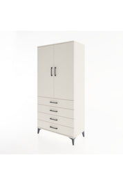 Hyperion Dolap Tek Raflı 4 Çekmeceli Tek Askılı 88x44x182 - S57M027V1B