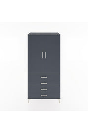 Hyperion Dolap Tek Raflı 4 Çekmeceli Tek Askılı 88x44x182 - S57M027V5B