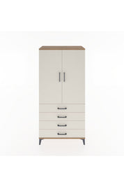 Hyperion Dolap Tek Raflı 4 Çekmeceli Tek Askılı 88x44x182 - S57M027V7B