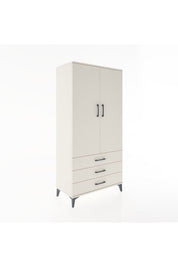 Hyperion Dolap Tek Raflı 3 Çekmeceli Tek Askılı 88x44x182 - S57M028V1B
