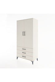 Hyperion Dolap Tek Raflı 3 Çekmeceli Tek Askılı 88x44x182 - S57M028V1B