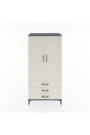 Hyperion Dolap Tek Raflı 3 Çekmeceli Tek Askılı 88x44x182 - S57M028V4B