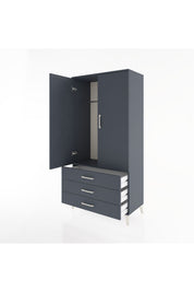 Hyperion Dolap Tek Raflı 3 Çekmeceli Tek Askılı 88x44x182 - S57M028V5B