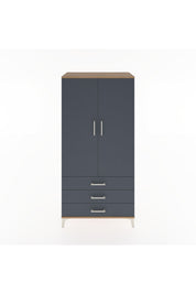Hyperion Dolap Tek Raflı 3 Çekmeceli Tek Askılı 88x44x182 - S57M028V8B