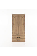 Hyperion Dolap Tek Raflı 3 Çekmeceli Tek Askılı 88x44x182