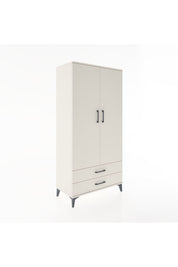 Hyperion Dolap Tek Raflı 2 Çekmeceli Tek Askılı 88x44x182 - S57M029V1B