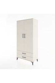 Hyperion Dolap Tek Raflı 2 Çekmeceli Tek Askılı 88x44x182 - S57M029V1B